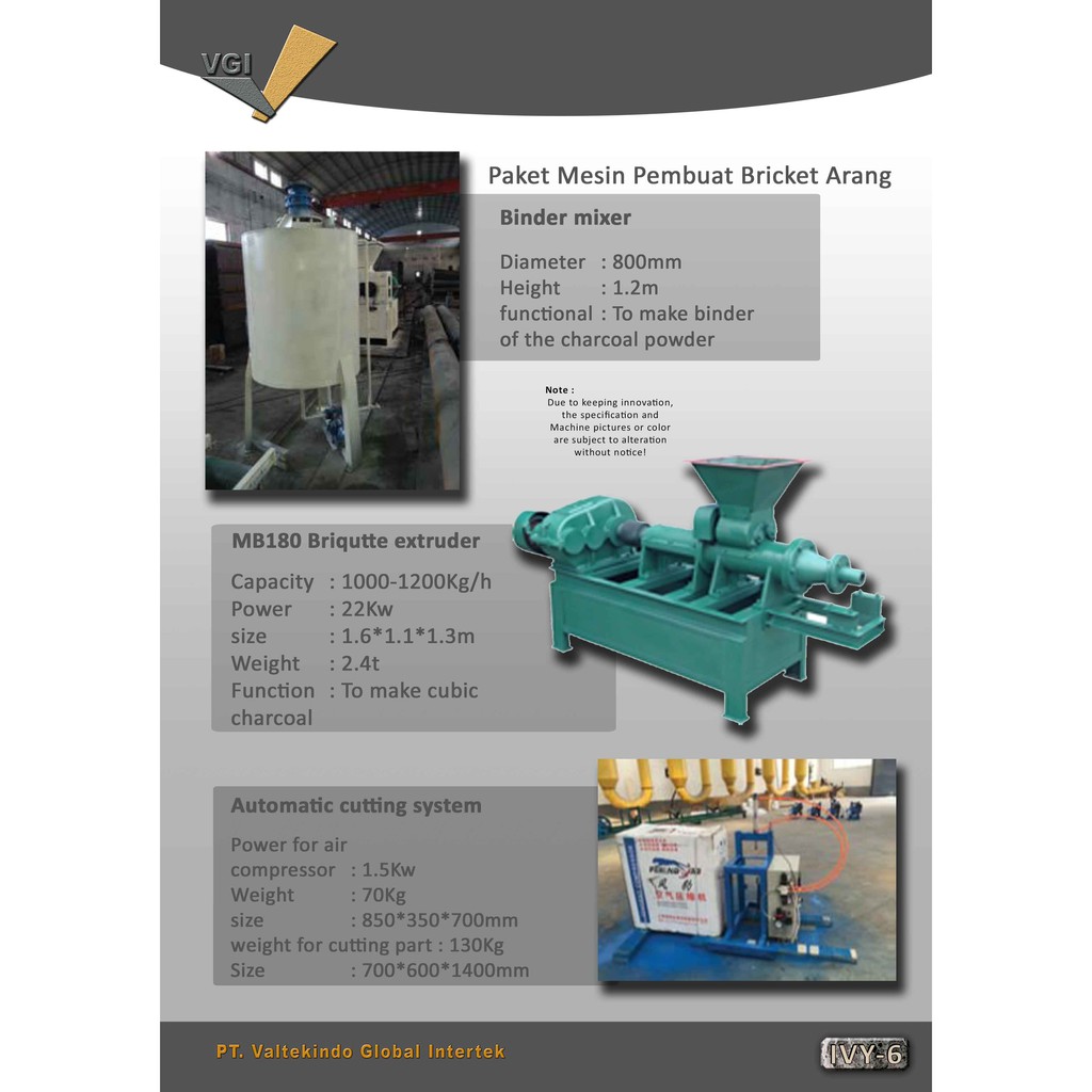 Mesin Pembuat Arang Briket