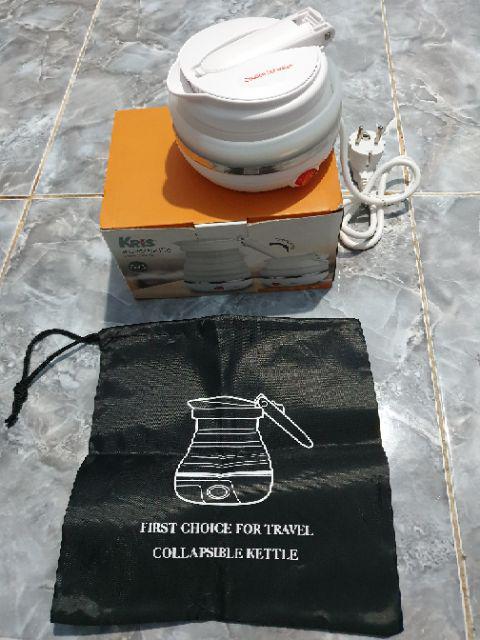 Kris Teko Listrik Portabel 600 Ml - Travel Water Kettle - Water Jug - Teko Listrik Lipat Portable