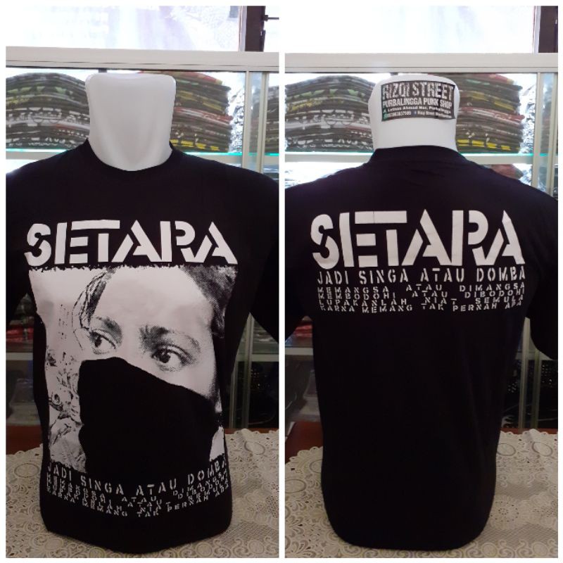 Kaos Punk "SETARA"/t-shirt/punk/lapak punk #rizqi_street_merchandise