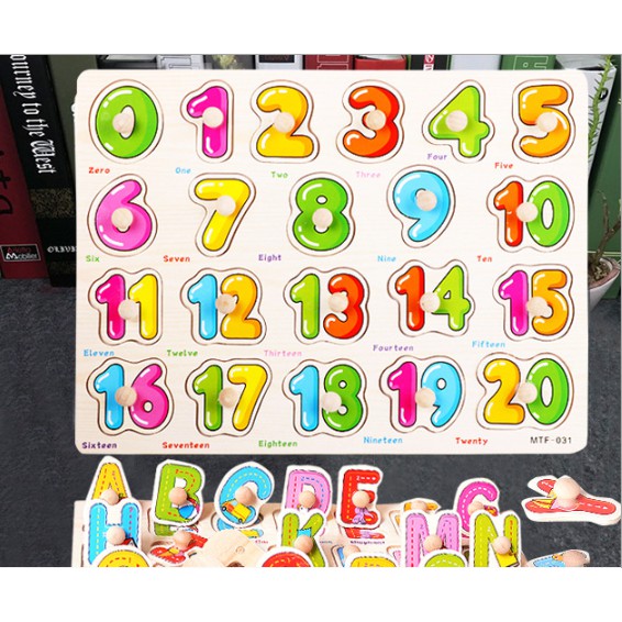 [Part 2] Mainan Edukasi Edukatif Anak PUZZLE KNOB BESAR Wooden Puzzle Kayu IMPORT Berkualitas