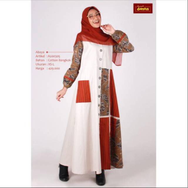 abaya dannis batik