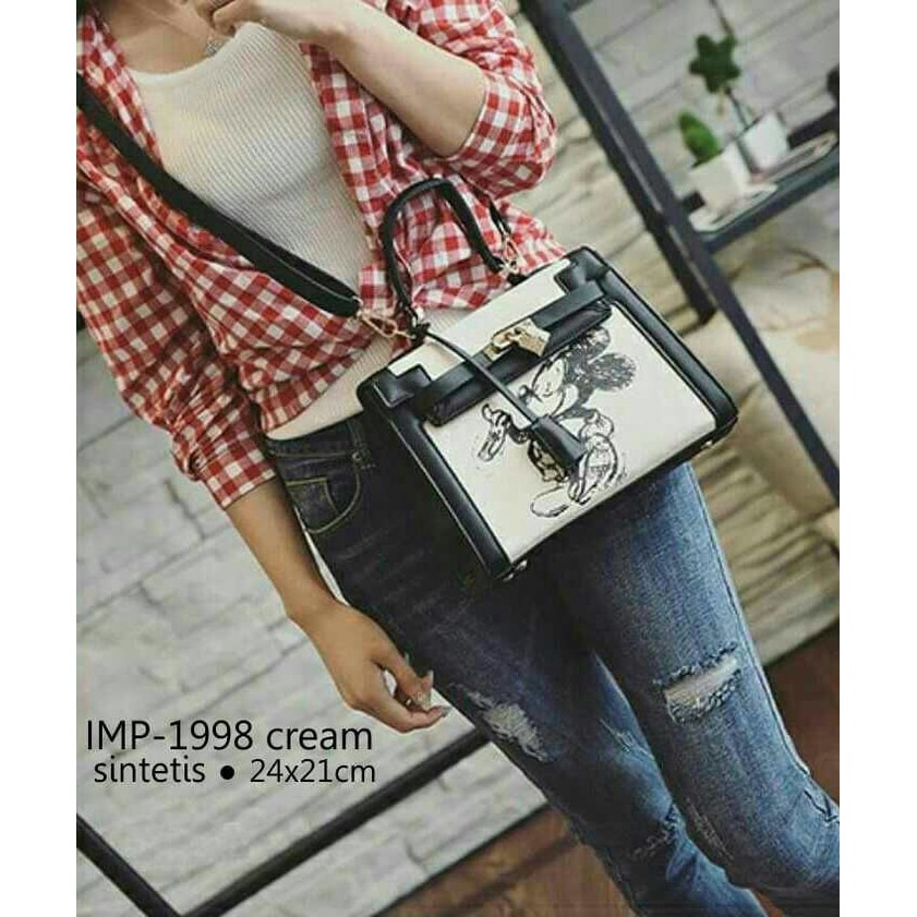Tas Wanita Tas Branded Tas Murah Imp - 1998 Hitam