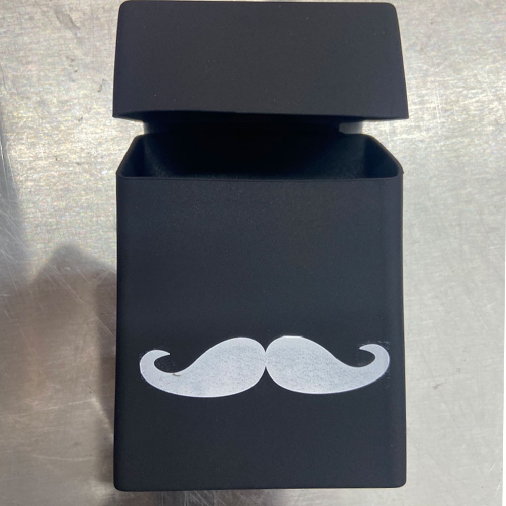 Cover Kotak Rokok Silicone Motif Mustache - B100S -- HOURONG