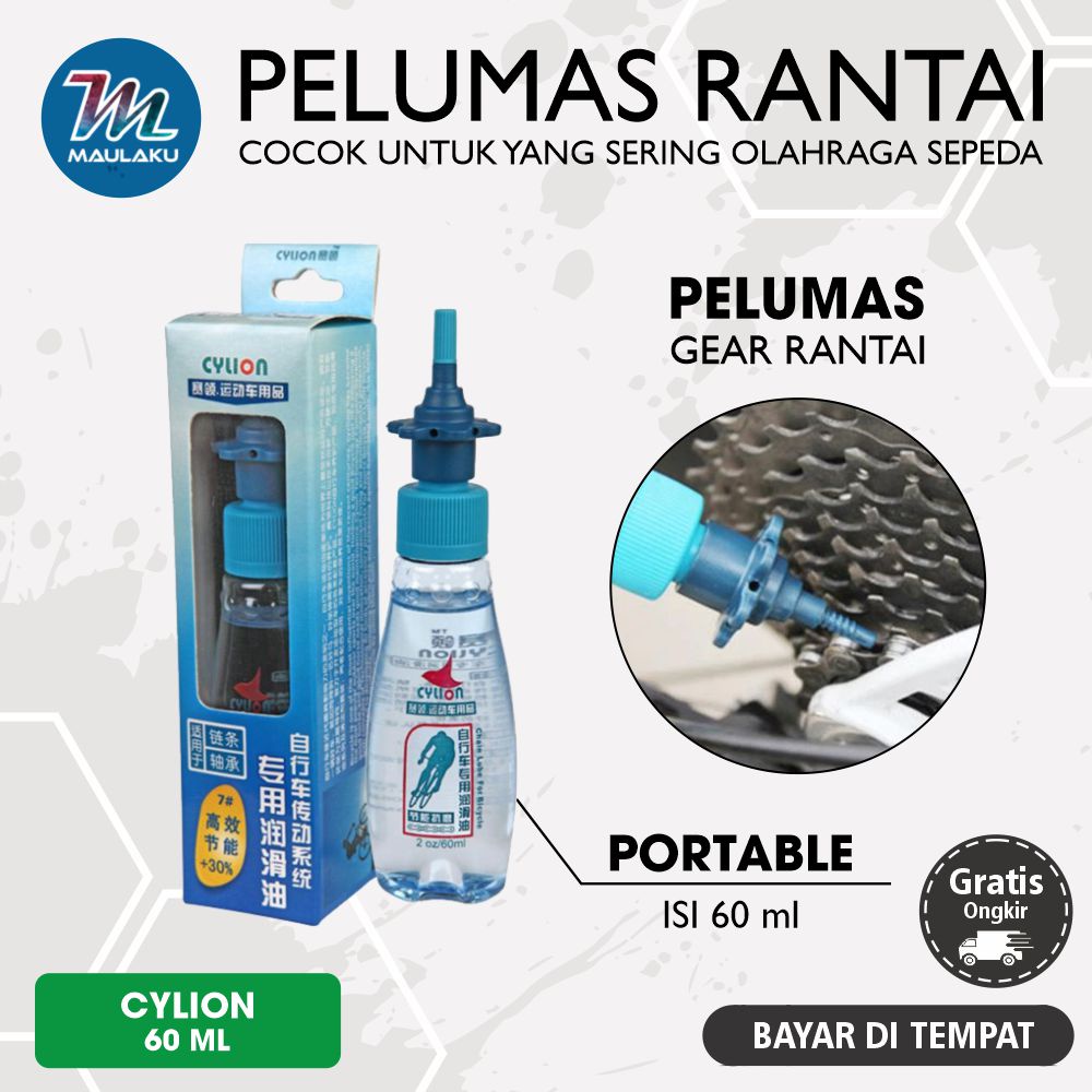 Pelumas Rantai Sepeda MTB Bike Chain Lubricant Oil 60ml
