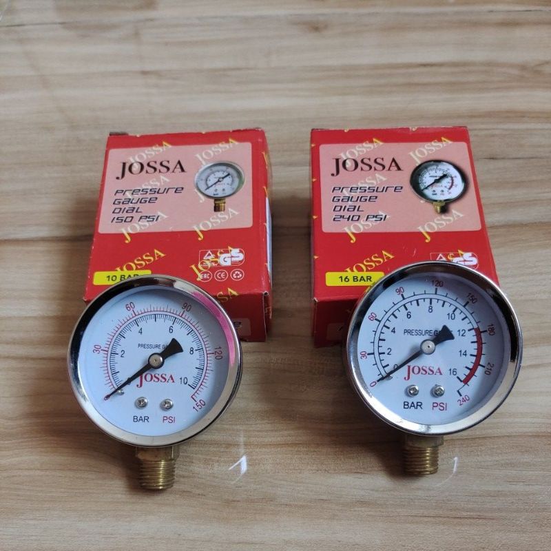 JOSSA pressure gauge / Jossa meteran compresor / manometer JOSSA