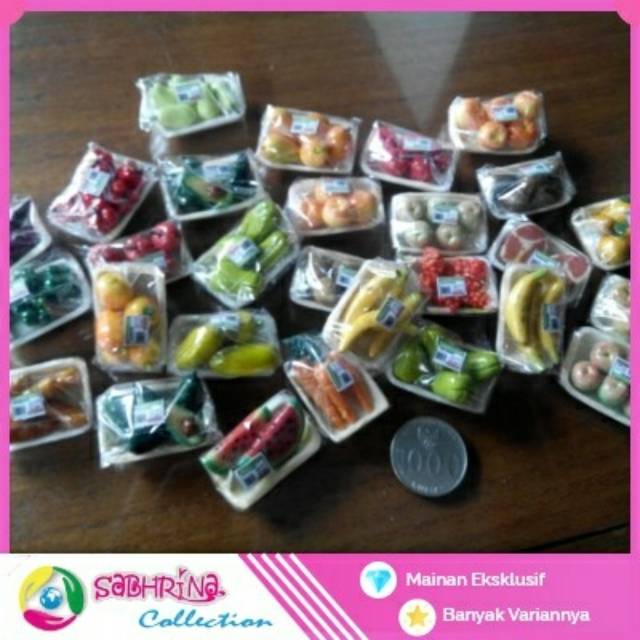 Pernik Makanan Barbie  Miniatur Buah dan Sayur Shopee  