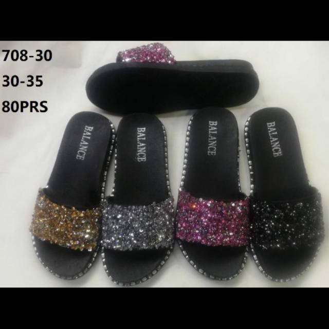 Sendal bling bling import/sendal anak cewek