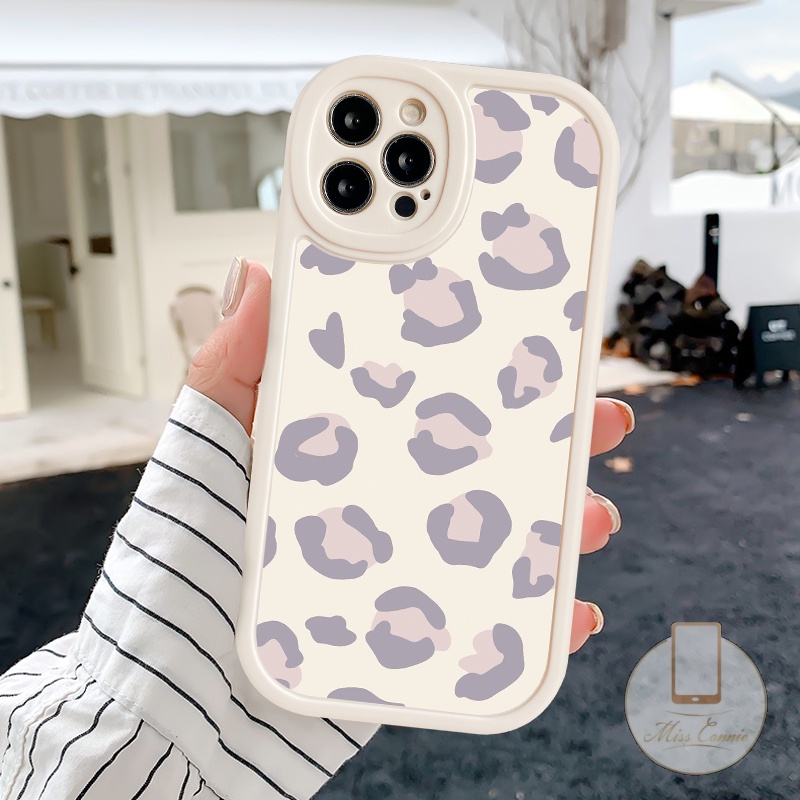 Xiaomi Redmi Note8 9 11 10 9s 10s 11s 9Pro 10Pro Max 11Pro Redmi 12C A1 9T 10C 9 9A 10 9C NFC Mi POCO X3 Pro X3 NFC M3 F4 K40s Casing Leopard Ungu Tahan Guncangan Soft TPU Phone Sarung