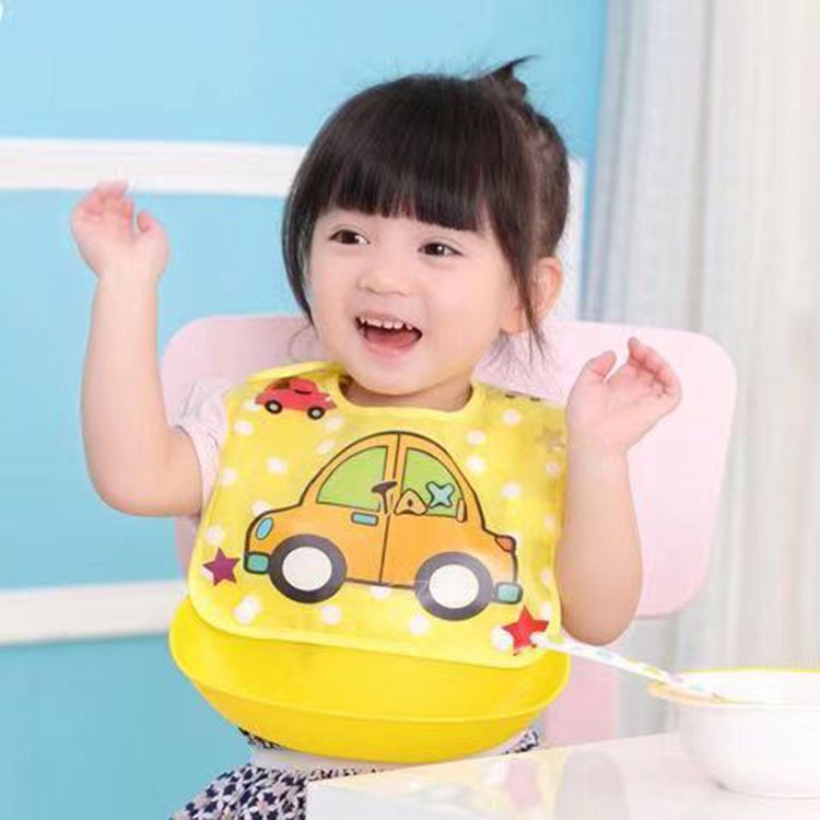 Celemek bayi/Bib/Celemek makan bayi/SLABBER SILIKON PLASTIK/EVA bayi bib/Celemek bayi waterproof L2