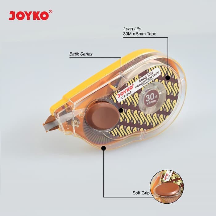 

Correction Tape / Tip-Ex Kertas Joyko CT-549 (12pcs)