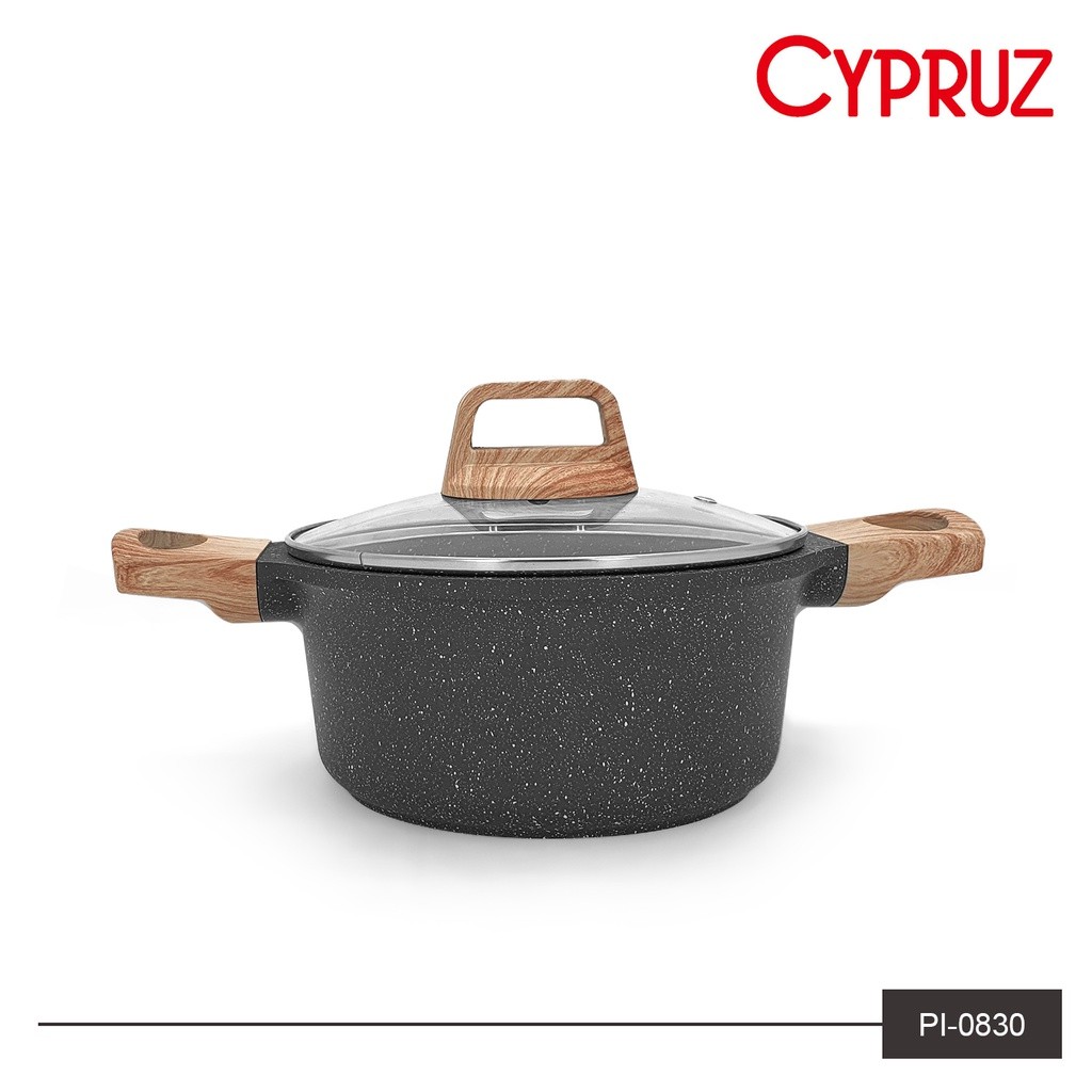 Cypruz Granite Die Cast Casserole Pot 20 cm PI-0830