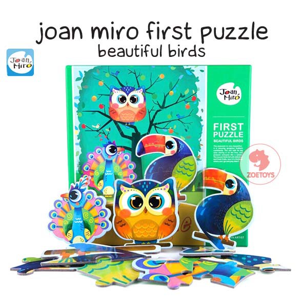 Zoetoys Joan Miro First Puzzle Animals ocean Wild Life | Mainan Edukasi Anak | Cari kado natal