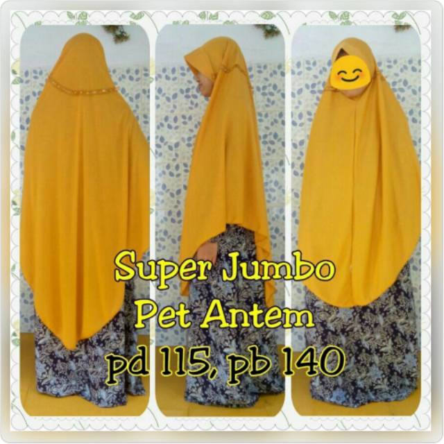 PROMO JILBAB INSTAN JUMBO KERUDUNG SERUT EL RAHMA XXXL