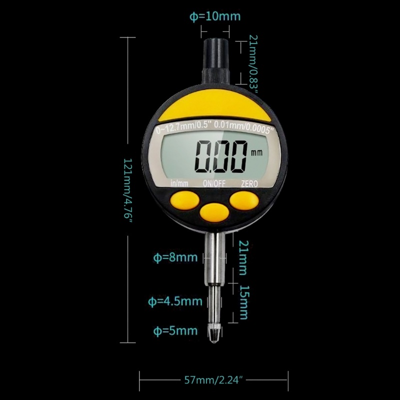 Zzz Dial Indikator Digital 0.01mm / 0.0005 &quot;