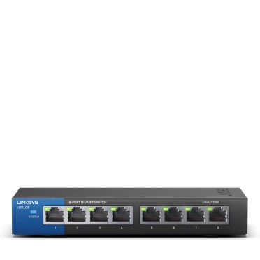 LINKSYS LGS108-AP : 8-Port Business Desktop Gigabit Unmanaged Metal Case Switch