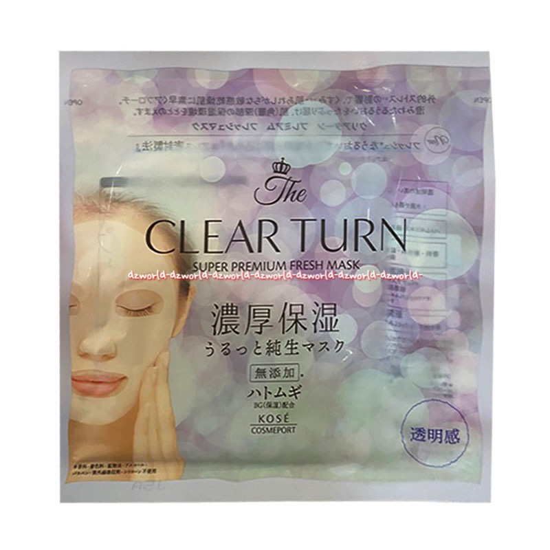 The Clear Turn Super Premium Fresh Mask Yellow Kose Cosmeport Masker Wajah Fask Mask Clearturn