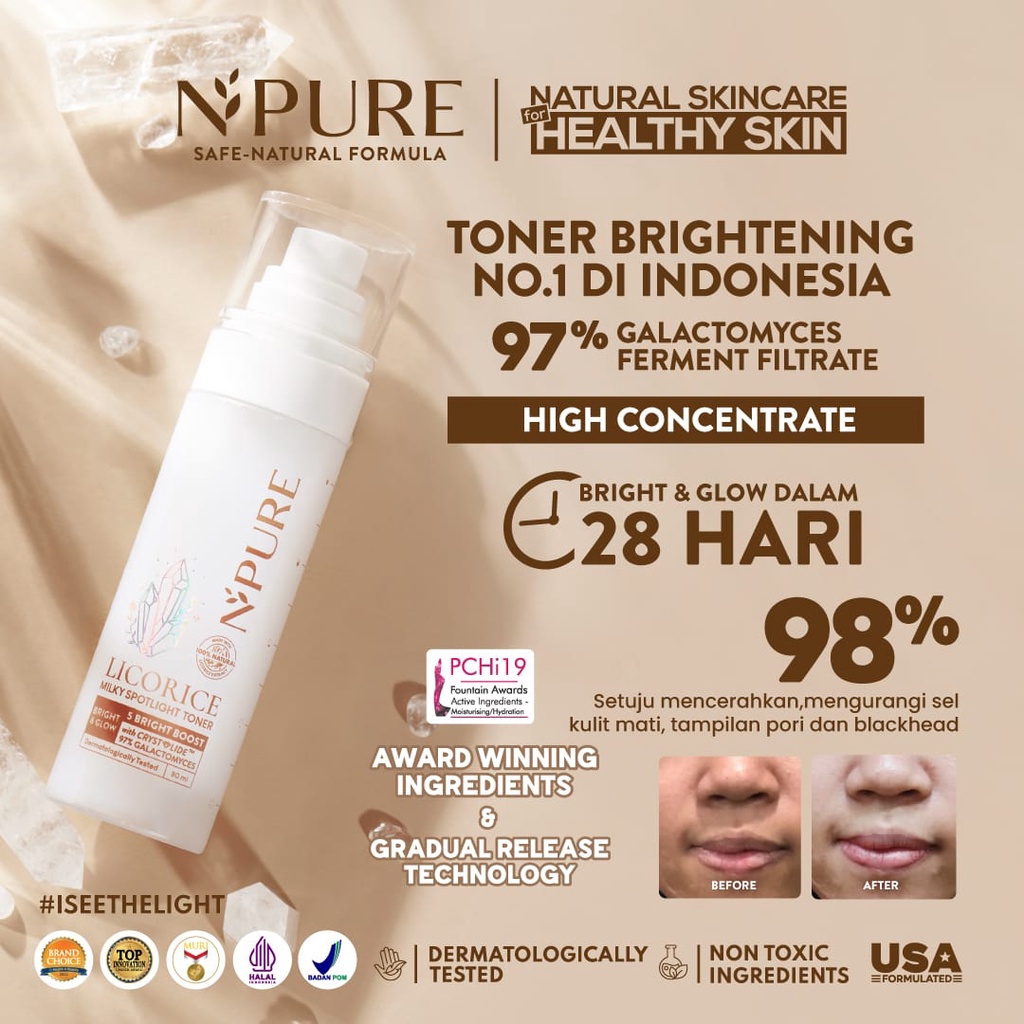 NPURE LICORICE MILKY SPOTLIGHT TONER 80ML