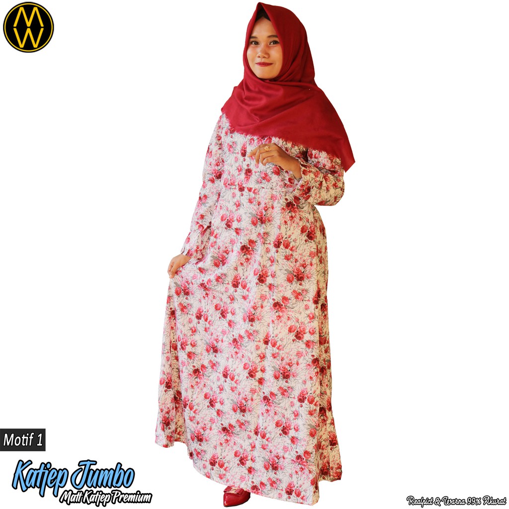 Gamis katun jepang /  gamis katun motif  / gamis katun jepang original / gamis payung (KATJEP JUMBO)