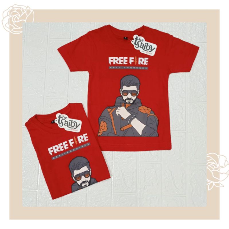 Kaos Tsaiby Free Fire/Kaos Anak/Baju Anak/FreeFire