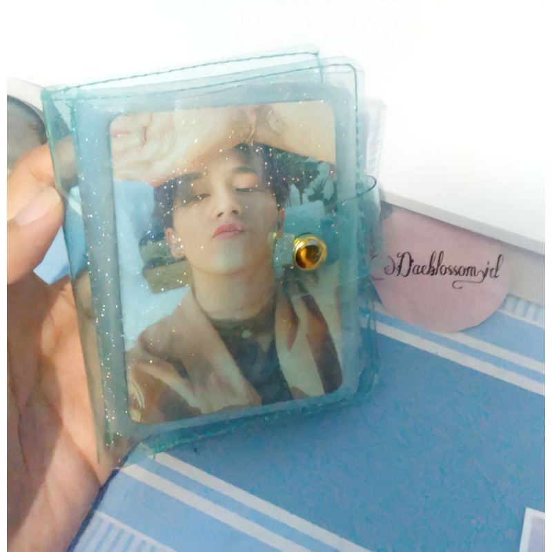 Dompet Kartu | Dompet Photocard kancing PVC TRANSPARAN PC | Dompet Almost blue #dompet #dompetwanita