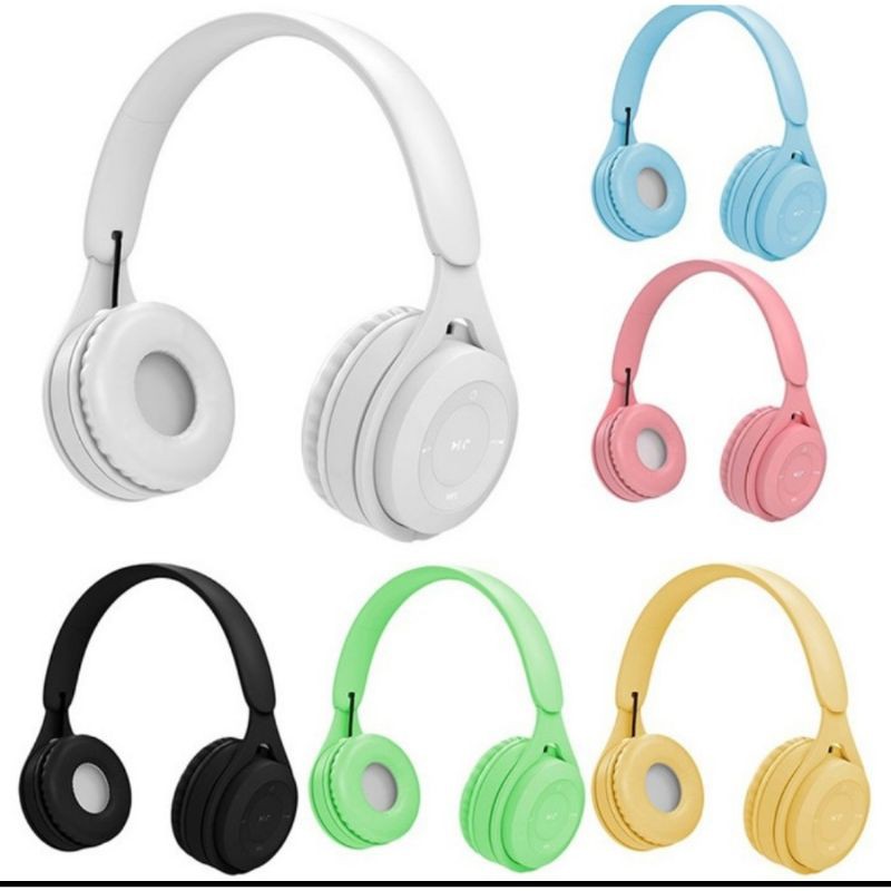 Headphone Bluetooth Y08 Macaron - Wireless Headphone - Putih