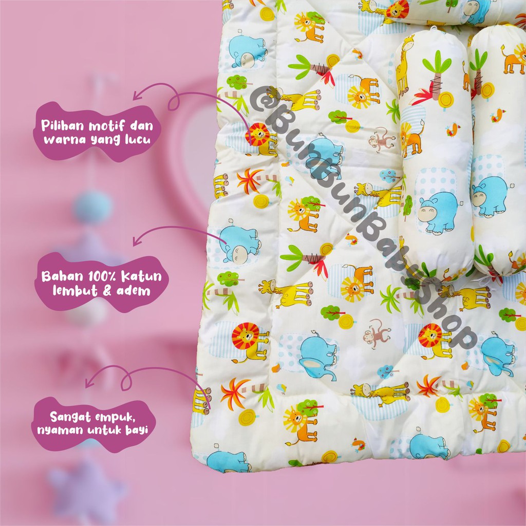 Bed Cover Baby Set Motif Bayi Selimut Perlengkapan Tidur Bayi Lahir Newborn Lucu Laki Perempuan