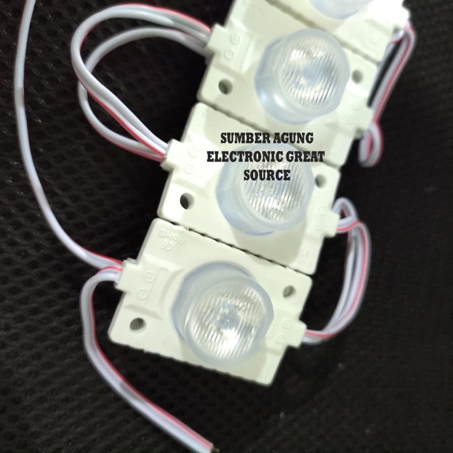 Modul LED Mata 1 Jumbo Domer 12V DC Cahaya Putih White Terang Langsung