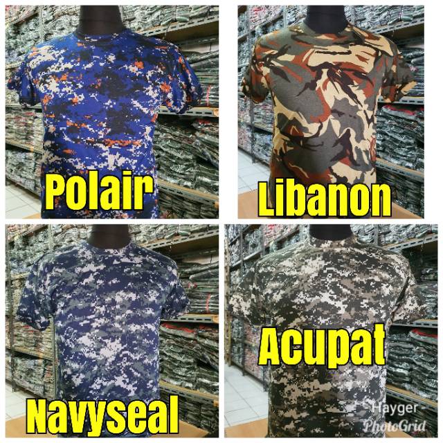 Kaos loreng/kaos loreng pria/kaos loreng pendek/kaos army/kaos