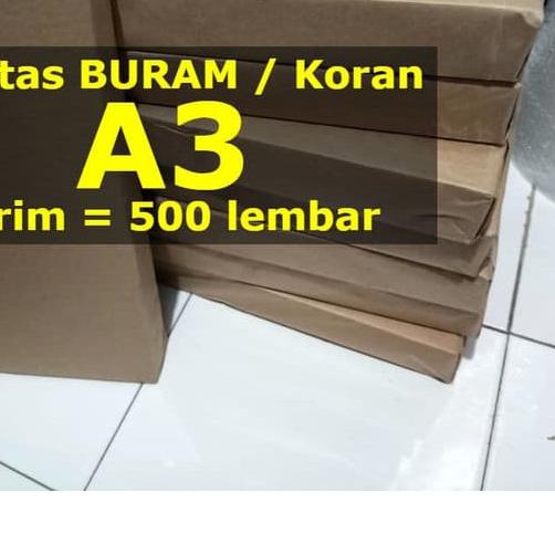 

❉ A3 Kertas Buram Koran A 3 1 rim 500 Lembar Polos ✳