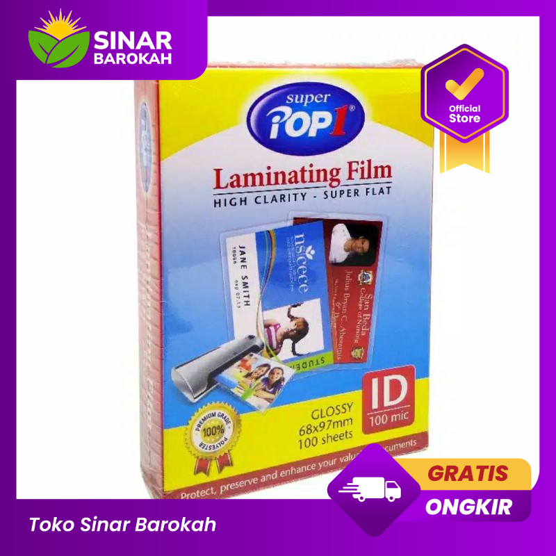 

1lembar LAMINATING FILM / PLASTIK LAMINATING