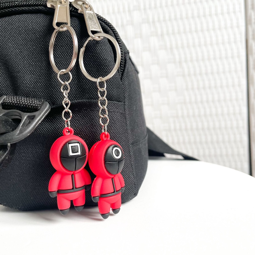 GANTUNGAN KUNCI  SQUID GAME FILM KOREA KEYCHAIN SQUID GAME GANTUNGAN LUCU  IMPORT KOLEKSI UNIK-3