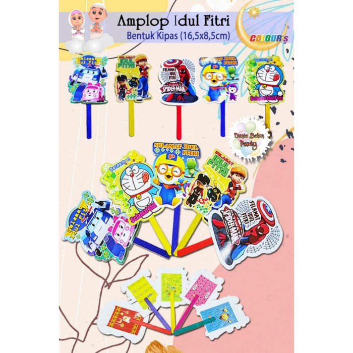 Amplop Lebaran Idul Fitri / Angpao Idul Fitri / Amplop Karakter KIPAS