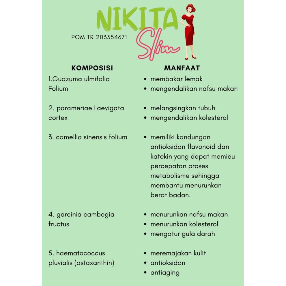 Nikita Slim By Nikita Mirzani (Bpom) (Free Gift)
