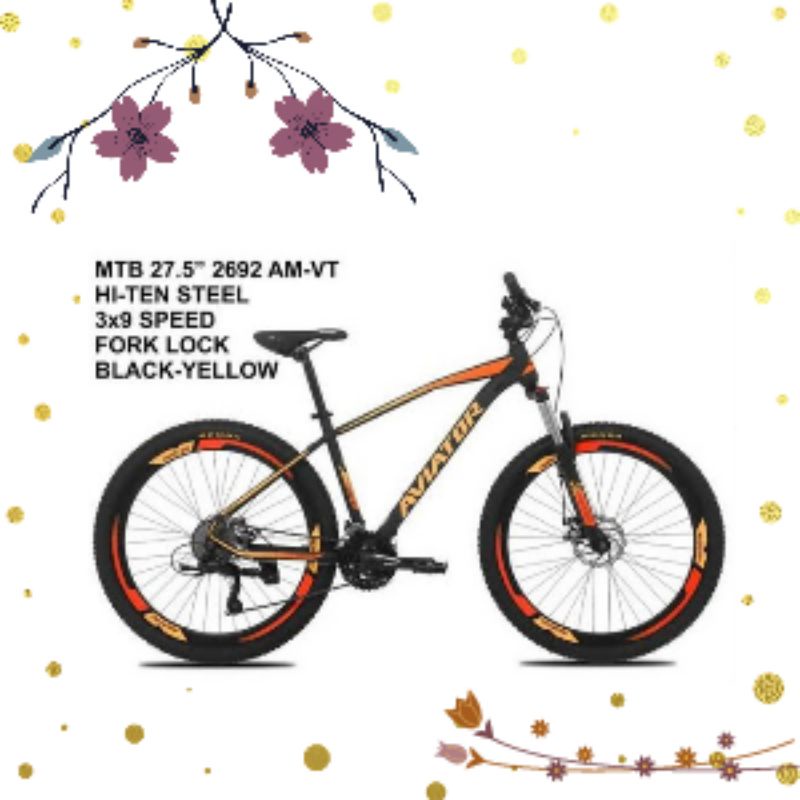 Mtb aviator 27,5 VT 2692 Black-yellow