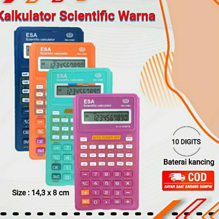 

Terlaris.. Kalkulator Scientific Warna Murah Tahan Lama Sin Cos Calculator
