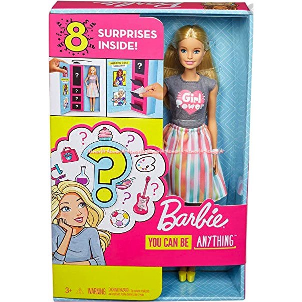 Barbie 8 Surprise Deal Mainan Boneka Barbie Dengan Mainan Surprise