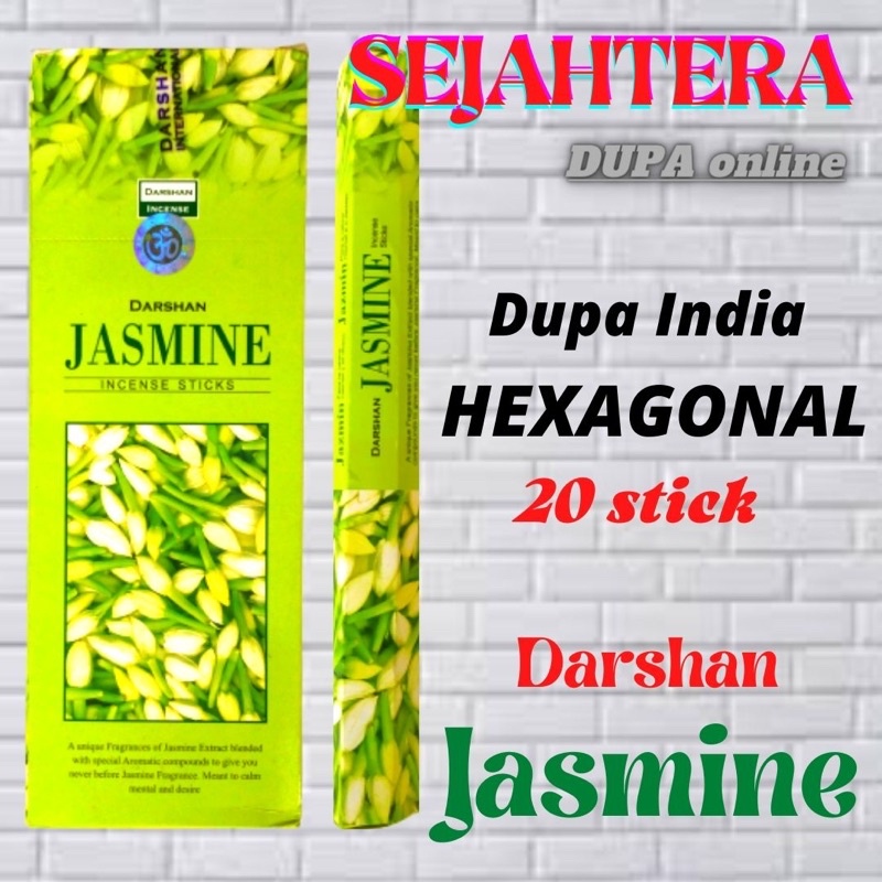 Dupa Hio India Hexagonal Darshan Jasmine kotak isi 20 batang