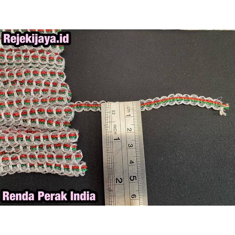 RENDA EMAS PERAK INDIA / RENDA PERAK PER PACK / RENDA INDIA PER PACK