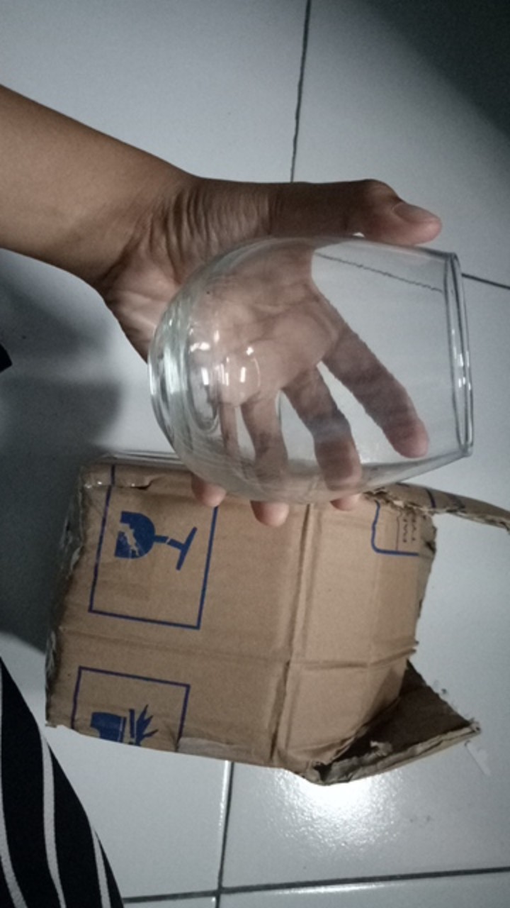 Bubble Ball Gelas Minum Kaca Untuk Kopi Dalgona 1 Pcs