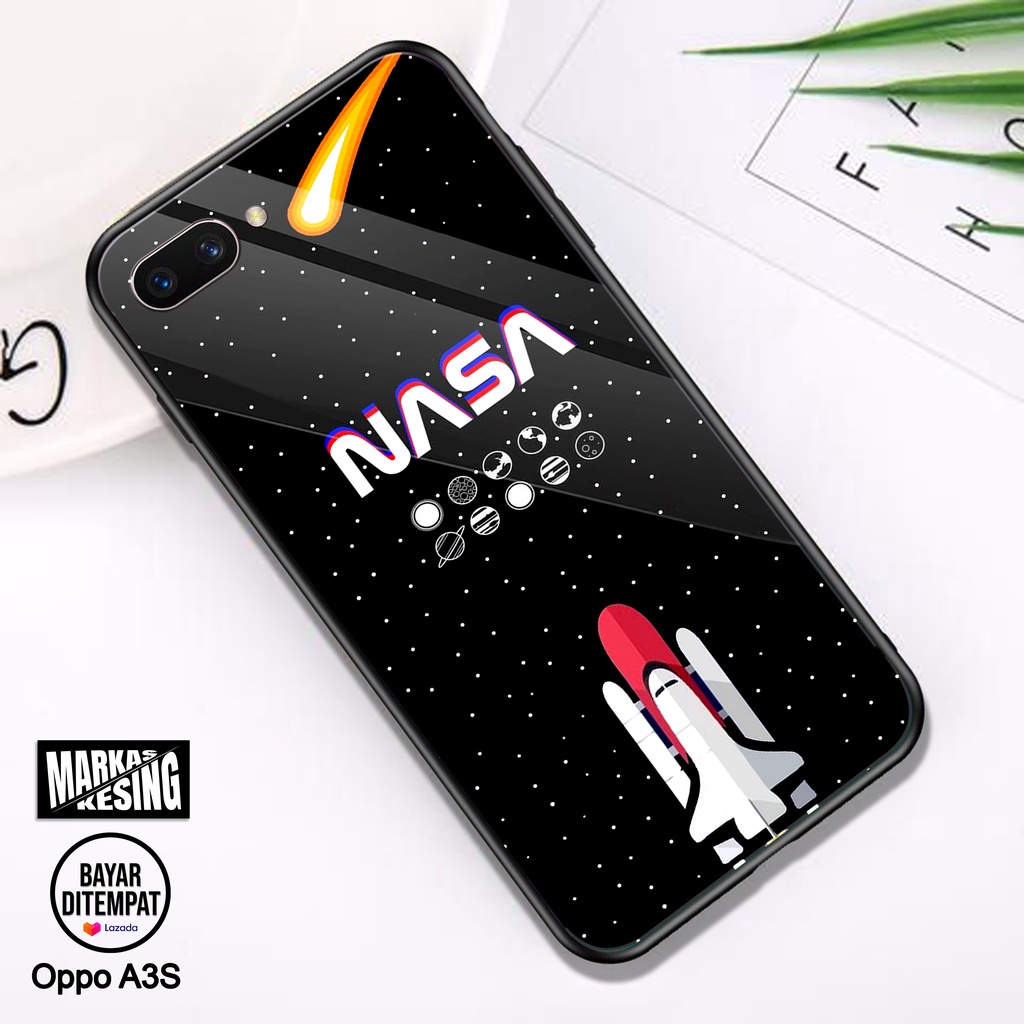 Case Oppo A3s / Realme C1 - Casing Oppo A3s / Realme C1 - ( Nasa ) - Case Hp - Casing Hp - Softcase 
