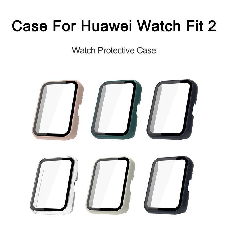 Case Tempered Glass + Frame Bumper Cover Huawei Watch Fit 2 ES