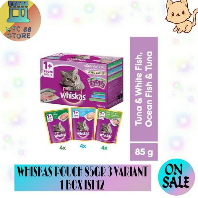 

Terlengkap-Store Whiskas Pouch 85Gr Per Box (Isi 12) Mix Variant