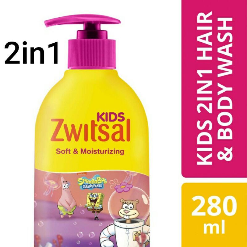 Jual Zwitsal Kids 2in1 Hair & Body Wash 280ml Shopee Indonesia