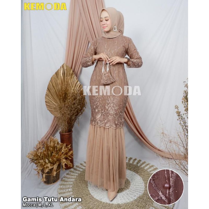 " Gamis tutu andara "Bahan Tulle premiumDalaman full puring
Kombinasi tile polos