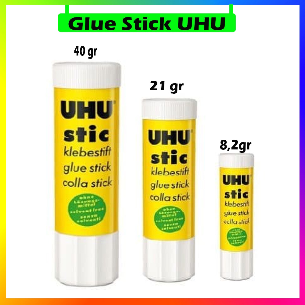 1 BUAH LEM STIK PUTAR UHU STICK STIC STIK BESAR KECIL LEM UHU STICK / LEM UHU 8.2GR / LEM UHU  21GR / LEM UHU 40GR