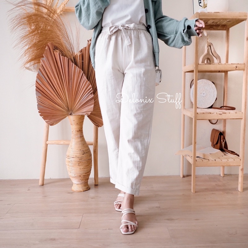 Enzy linen pants