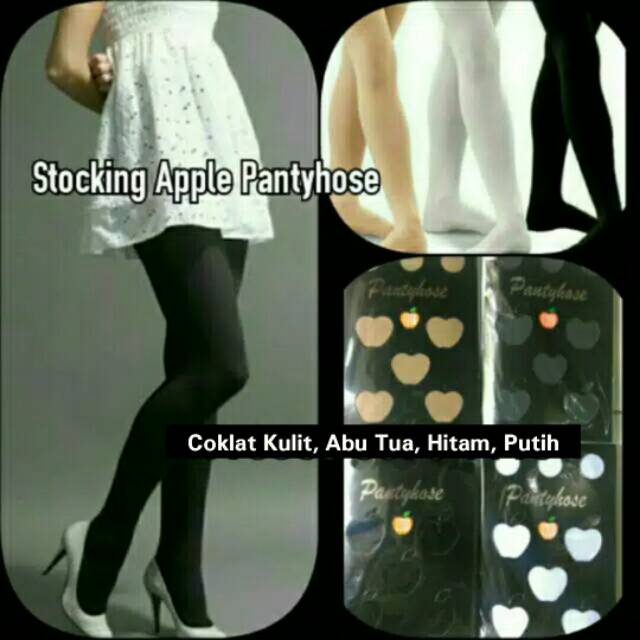 Stocking Apple Pantyhose / Stocking Stoking Semi Legging Tebal Full Fashion Wanita