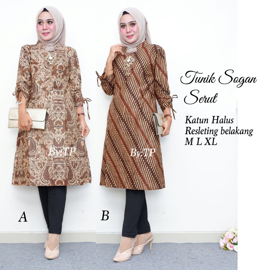 Gambar Baju Batik Tunik Modern – bonus