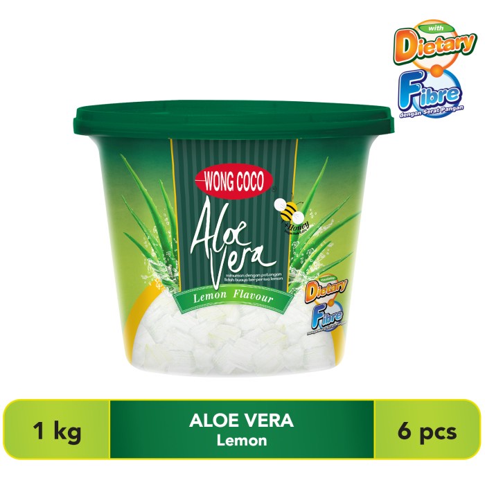 

Wong Coco Aloe Vera 1Kg X 6 Pails ( 1 Karton ) (BERKUALITAS)