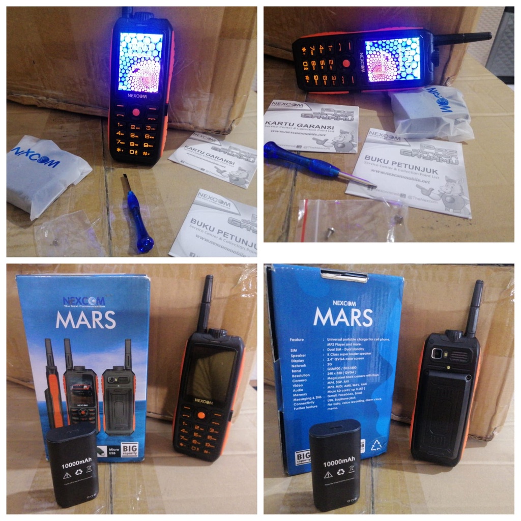 Handphone Outdoor Dual Sim NEXCOM MARS-Hp Antena Bisa -Handphone Minus
